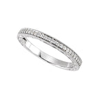 Milgrain Edge Sculptural Anniversary Band