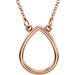 Teardrop Necklace or Center