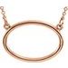 Horizontal Oval Necklace or Center