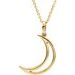 Crescent Moon Necklace or Pendant
