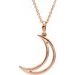 Crescent Moon Necklace or Pendant
