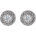 Bezel-Set Earrings