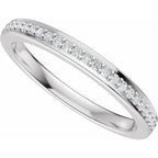 Bezel-Set Accented Engagement Ring or Band