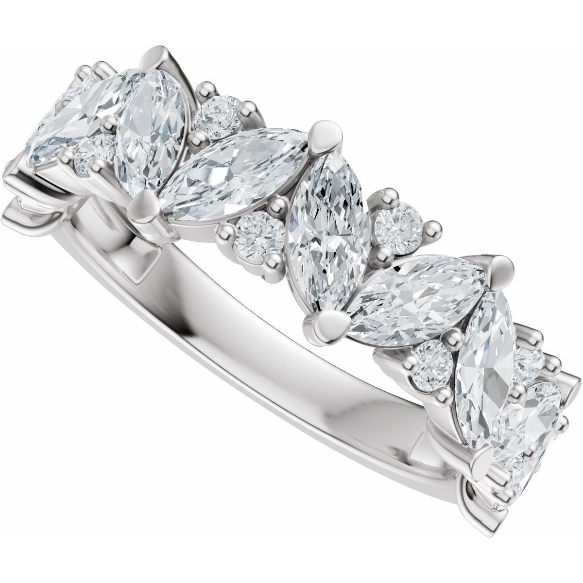 Accented Engagement Ring or Band