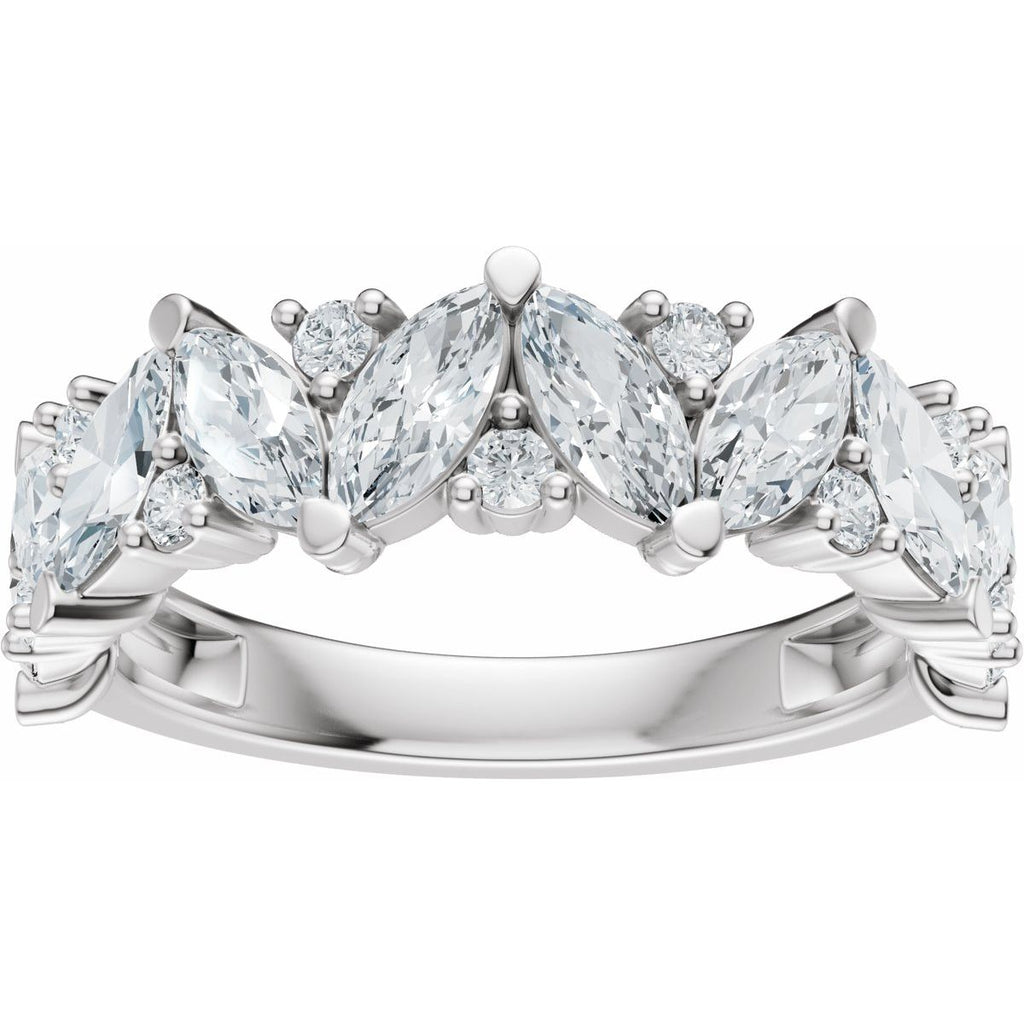 Accented Engagement Ring or Band