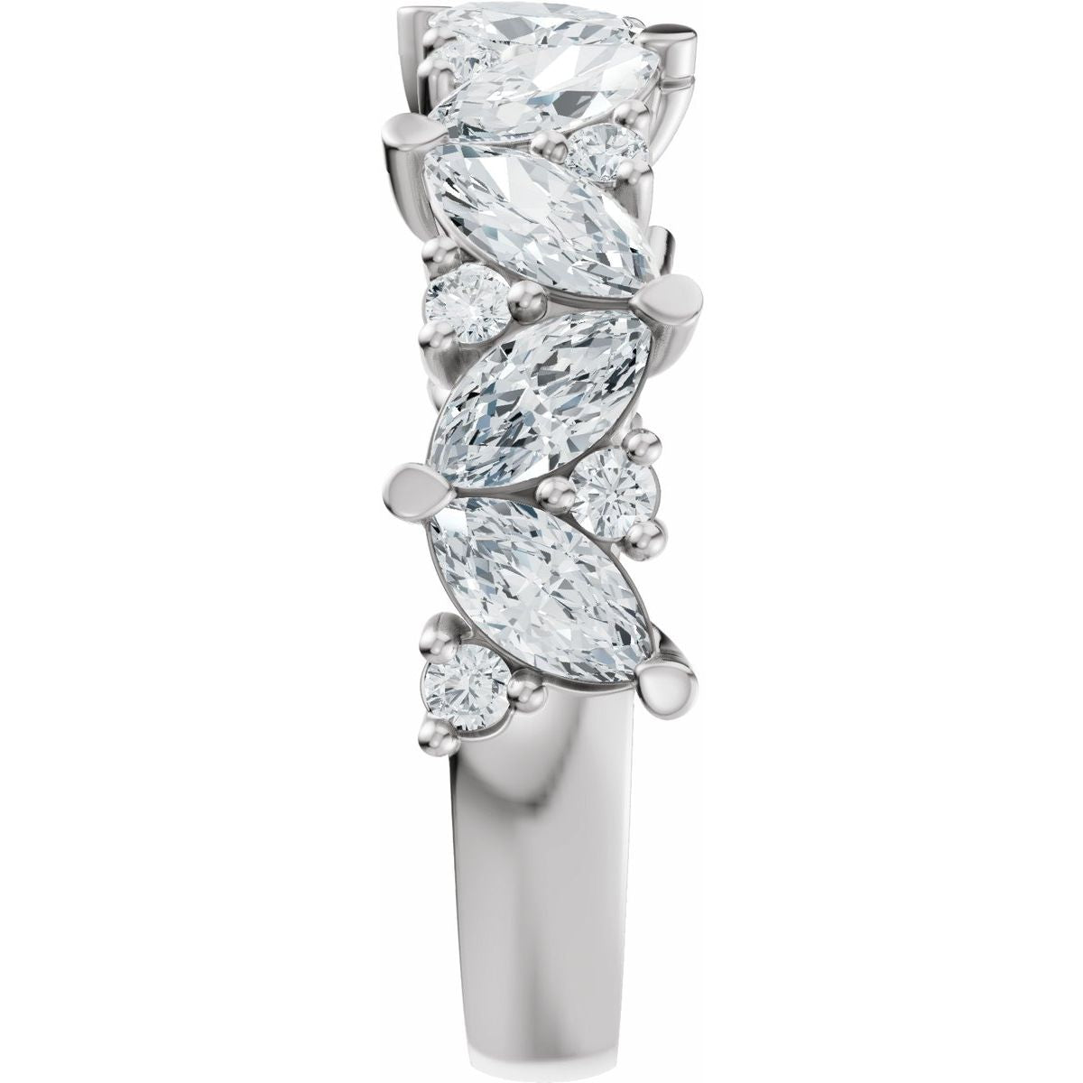 Accented Engagement Ring or Band