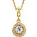 Halo-Style Necklace or Pendant
