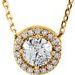 Halo-Style Necklace or Pendant