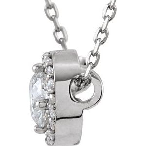 Halo-Style Necklace or Pendant