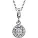 Halo-Style Necklace or Pendant