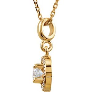 Halo-Style Necklace or Pendant
