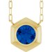 Bezel-Set Solitaire Necklace or Center