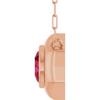 Bezel-Set Solitaire Necklace or Center