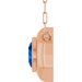Bezel-Set Solitaire Necklace or Center