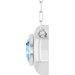 Bezel-Set Solitaire Necklace or Center