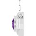 Bezel-Set Solitaire Necklace or Center