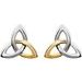 Celtic-Inspired Trinity Earrings