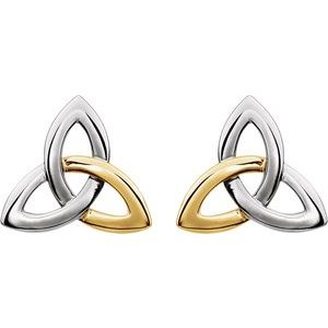 Celtic-Inspired Trinity Earrings