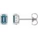 Hidden Halo-Style Stud Earrings