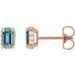 Hidden Halo-Style Stud Earrings