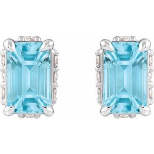Hidden Halo-Style Stud Earrings
