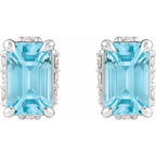 Hidden Halo-Style Stud Earrings