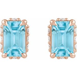 Hidden Halo-Style Stud Earrings
