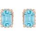 Hidden Halo-Style Stud Earrings