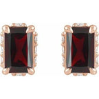 Hidden Halo-Style Stud Earrings