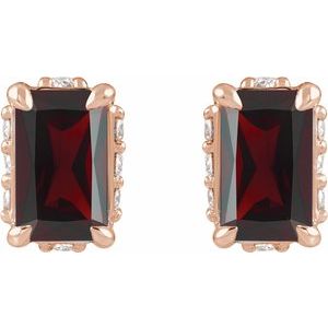 Hidden Halo-Style Stud Earrings