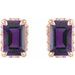 Hidden Halo-Style Stud Earrings