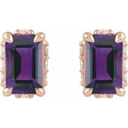 Hidden Halo-Style Stud Earrings