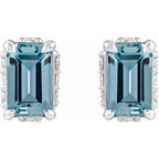 Hidden Halo-Style Stud Earrings