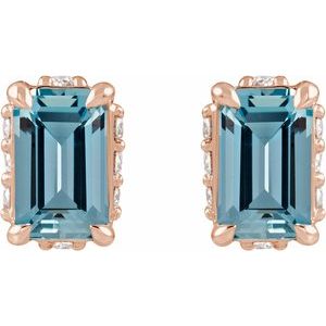 Hidden Halo-Style Stud Earrings