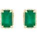 Hidden Halo-Style Stud Earrings
