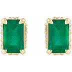 Hidden Halo-Style Stud Earrings