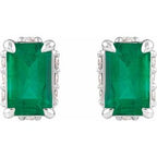 Hidden Halo-Style Stud Earrings