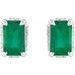 Hidden Halo-Style Stud Earrings