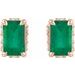 Hidden Halo-Style Stud Earrings