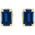 Hidden Halo-Style Stud Earrings