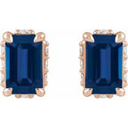 Hidden Halo-Style Stud Earrings