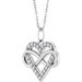 Infinity-Inspired Heart Necklace or Pendant