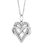 Infinity-Inspired Heart Necklace or Pendant