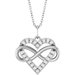 Infinity-Inspired Heart Necklace or Pendant