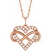 Infinity-Inspired Heart Necklace or Pendant