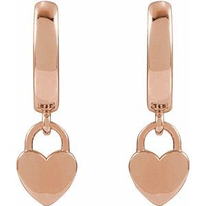 Heart Hoop Earrings