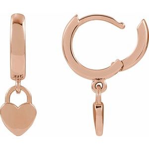 Heart Hoop Earrings