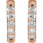 Accented Huggie Earrings