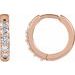 Accented Huggie Earrings