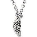 Granulated X Necklace or Center